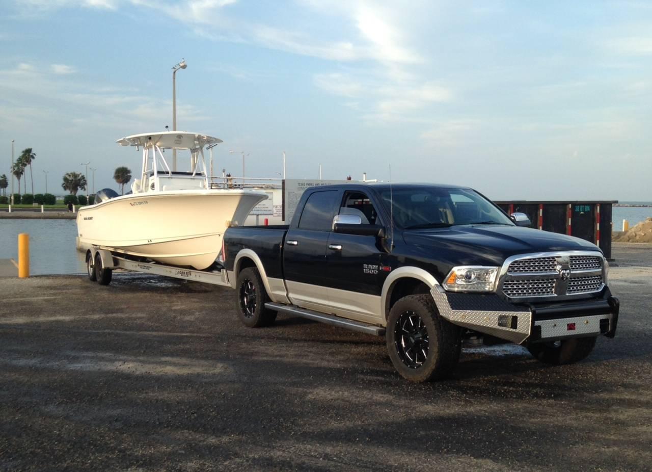 transporting boat from water to clients house for maintenance
